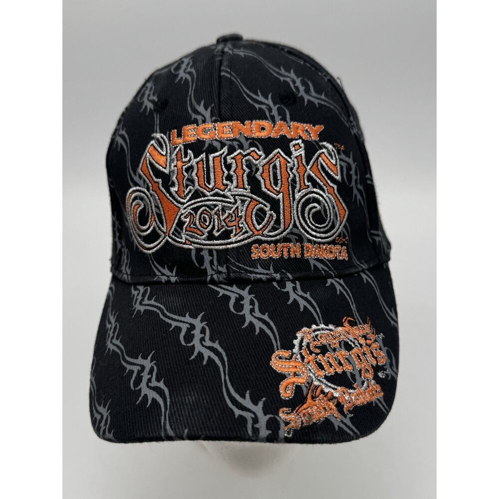 Sturgis 2014 Legendary Black Baseball Hat Cap SMC Motorcycle